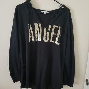 L Black Victoria Secret sweatshirt